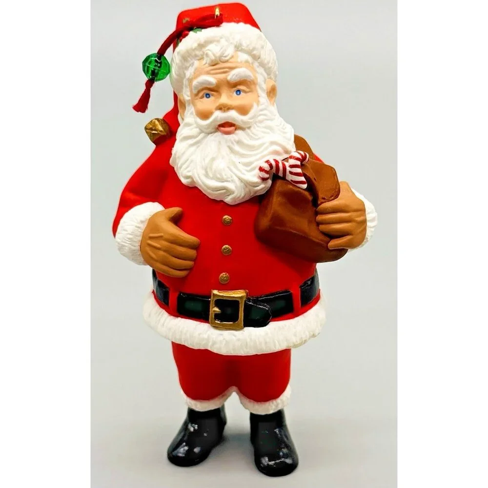 Hallmark Keepsake Collectors Club Santa Rudolph Red Nosed Reindeer 1996 Lot of 2